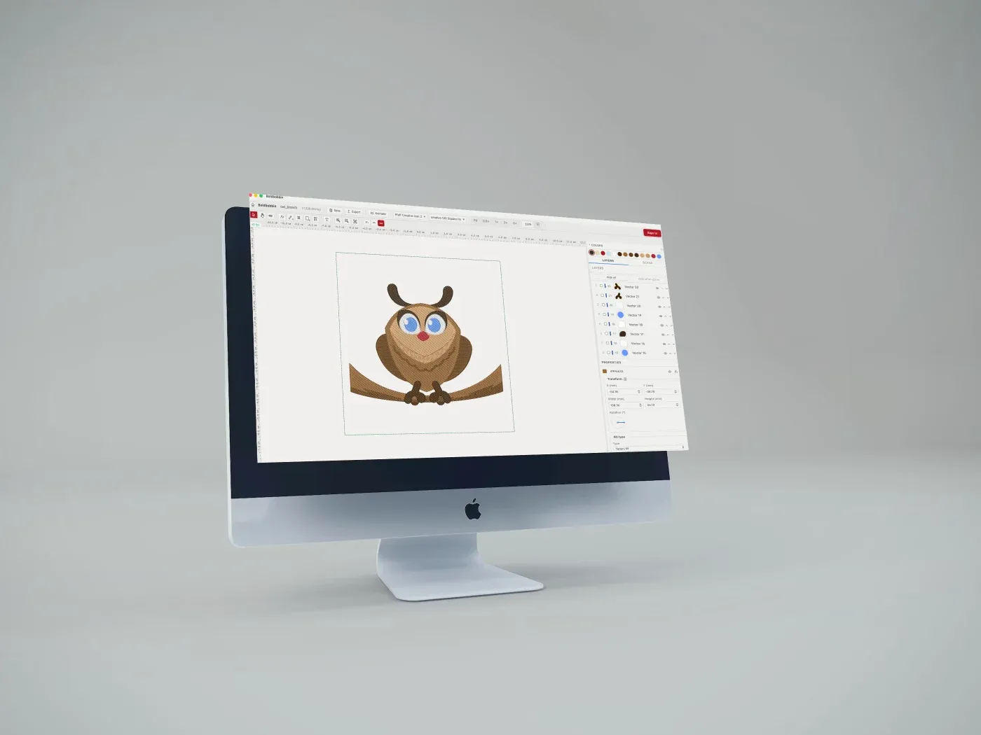 Boldbobbin running on an iMac desktop